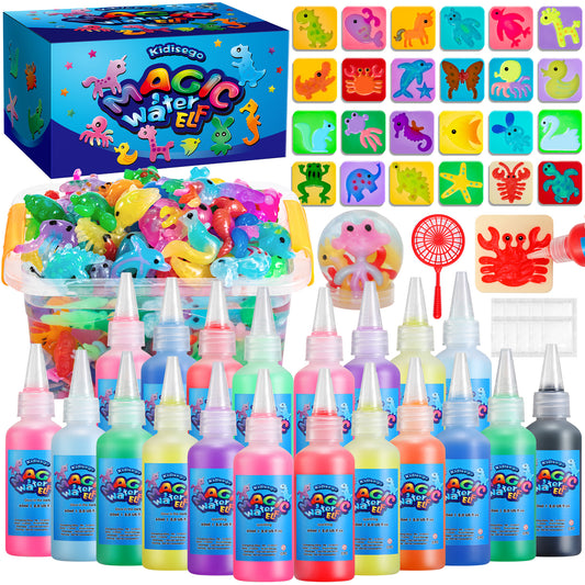 Kidisego 20 Bottle Magic Water Elf Toy Kit-24 Molds