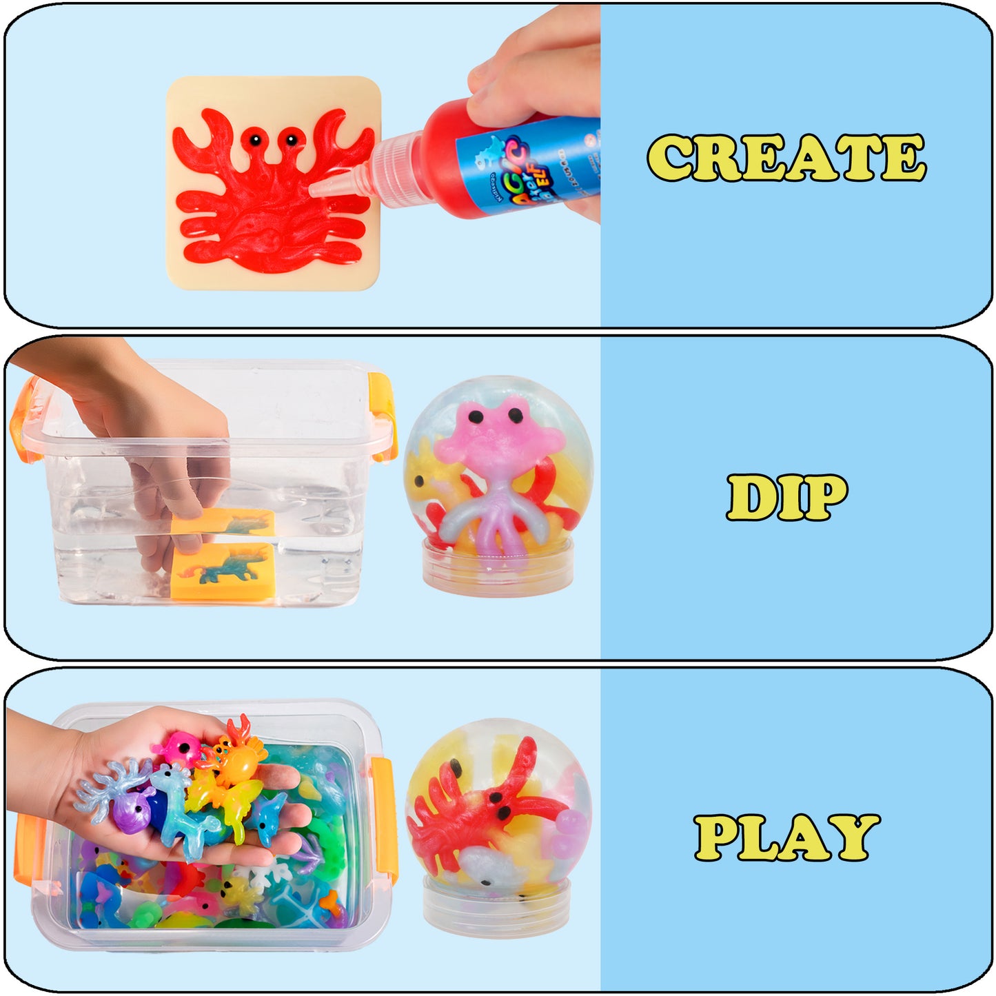 Kidisego 20 Bottle Magic Water Elf Toy Kit-24 Molds